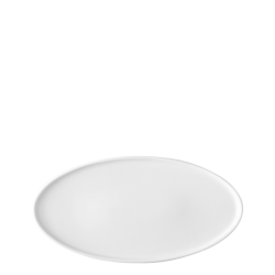 Plate flat oval U-Coupe 30.5 x 15.5 cm - Gaya Atelier white