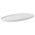 Plate flat oval U-Coupe 35.5 x 18 cm - Gaya Atelier white