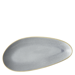 Plate oval 35 cm - Gaya Atelier Glacial Ice