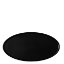 Plate flat oval U-Coupe 35.5 x 18 cm - Gaya Atelier black