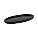 Plate flat oval U-Coupe 30.5 x 15.5 cm - Gaya Atelier black