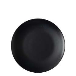 Flat plate 20.5 cm Set 4-pcs. - BASIC Lunasol black matt