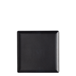 Plate square 17 x 17 cm - BASIC Lunasol black matt
