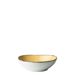 Bowl Organic 17 cm sun yellow - Gaya Atelier speckled