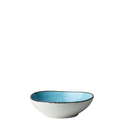 Bowl Organic 17 cm hellblau - Gaya Atelier speckled