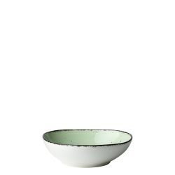 Bowl Organic 17 cm light green - Gaya Atelier speckled