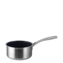 Saucepan Ø 14 cm, H: 7.5 cm with glass lid - Sirius Terra Triply Lunasol