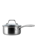 Saucepan Ø 16 cm, H: 7.5 cm with glass lid - Sirius Terra Triply Lunasol