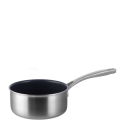 Saucepan Ø 16 cm, H: 7.5 cm with glass lid - Sirius Terra Triply Lunasol