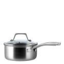 Saucepan Ø 18 cm, H: 11 cm with glass lid - Sirius Terra Triply Lunasol