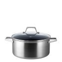 Kasserolle Ø 24 cm, H: 11.5 cm mit Glasdeckel - Sirius Terra Triply Lunasol
