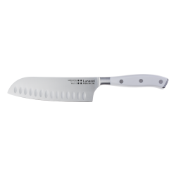 Santoku Knife 17.8 cm / 7" - Lunasol Premium Knife white