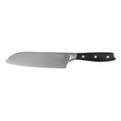 Santoku Knife 180 mm / 7" Damascus Steel - Lunasol Platinum Line Knife