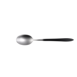 Coffee Spoon - GAYA Exeter handle grey-black all satin Coffee Spoon - GAYA Exeter handle grey-black all satin