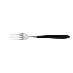 Dessert fork - GAYA Exeter handle grey-black all satin Dessert fork - GAYA Exeter handle grey-black all satin