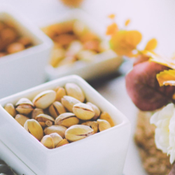 Bowl square with bambus tray Set 4-pcs. - BASIC Bamboo Lunasol