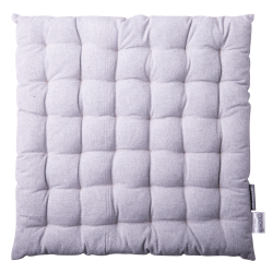 Stuhlkissen 40 x 40 x 4 cm Silber-Melange - BASIC Ambiente