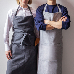Apron 70 x 85 cm Silver Melange - BASIC Ambiente