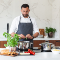 Apron 70 x 85 cm Steel Grey - BASIC Ambiente