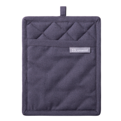 Topflappen 19 x 24 cm Stahlgrau - BASIC Ambiente