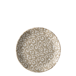 Teller flach Wavy Ø 20.5 cm, H: 2.2 cm - Levante Pearl