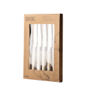 Steak Knife Set 6-pcs. in Box - Basic Country II white matt Lunasol