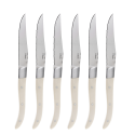 Steak Knife Set 6-pcs. in Box - Basic Country II white matt Lunasol