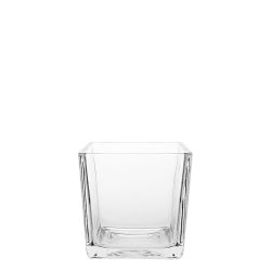 Vase Quadro 10 x 10 x 10 cm - Basic Glas
