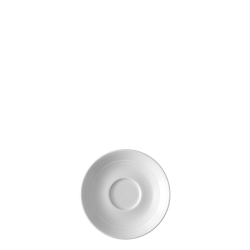 Mocca saucer Rim Deco 12 cm, 6-pcs. - UNIVERS white