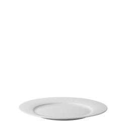 Flat Plate Rim 27 cm, 6-pcs. - UNIVERS white