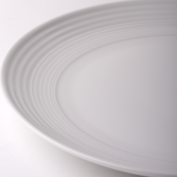 Flat Plate Coupe classic Deco 29 cm, 6-pcs. - UNIVERS white