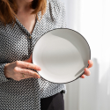 Teller flach 22 cm - Elements Yin & Yang white - Elements Yin & Yang white