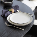 Teller flach 22 cm - Elements Yin & Yang white - Elements Yin & Yang white
