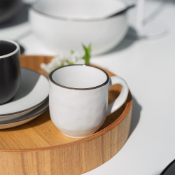 Kaffee Obere 24 cl - Elements Yin & Yang white - Elements Yin & Yang white