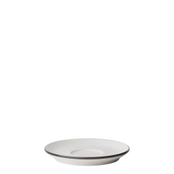 Coffee Saucer 14.2 cm - Elements Yin & Yang white