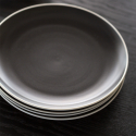 Teller flach 22 cm - Elements Yin & Yang black - Elements Yin & Yang black