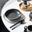 Teller tief 22.8 cm - Elements Yin & Yang black - Elements Yin & Yang black