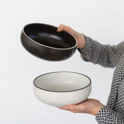Bowl 19.3 cm - Elements Yin & Yang black - Elements Yin & Yang black