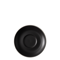 Mocca saucer 16 cm - Elements Yin & Yang black