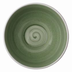 Bowl 16 cm, 750 ml olive /sand glaze outside - Elements color