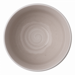 Bowl 12 cm, 400 ml rocca /sand glaze outside - Elements color